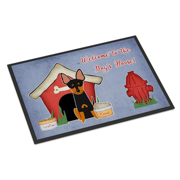 Micasa Dog House Collection English Toy Terrier Indoor or Outdoor Mat24 x 0.25 x 36 in. MI893584 - main